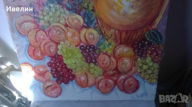 картина-натюрморт на б. цанов, снимка 3 - Картини - 23280597