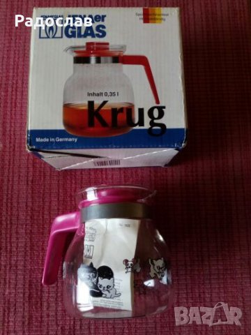 стара германска каничка от йенско стъкло