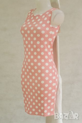 Розова рокля на точки марка Cocoviu, снимка 3 - Рокли - 22284010