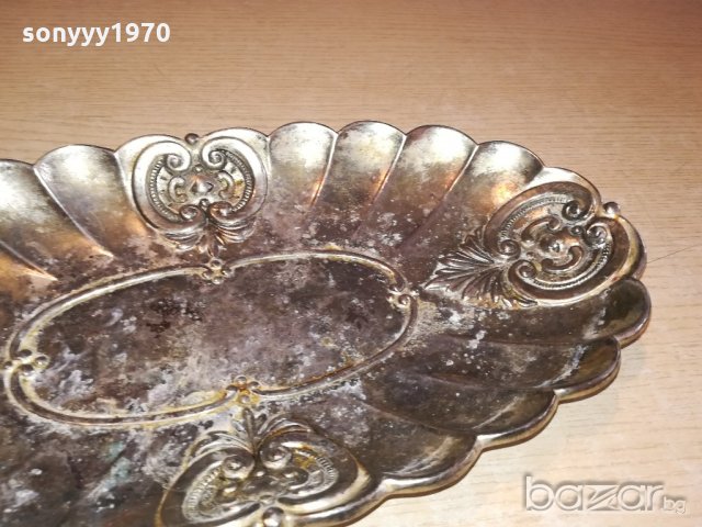 ретро колекция-поднос/чиния-внос швеицария-36х19х5см, снимка 5 - Колекции - 21118434