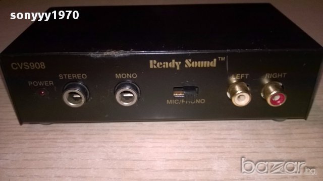 Ready sound cvs908-14х8х4см-без адаптер-внос швеицария, снимка 2 - Ресийвъри, усилватели, смесителни пултове - 17409300
