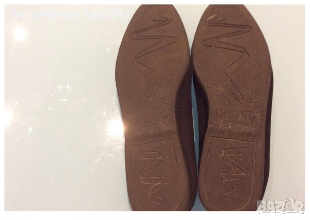 Черни велурени обувки UNISA – равни, № 39, снимка 4 - Дамски ежедневни обувки - 23717615