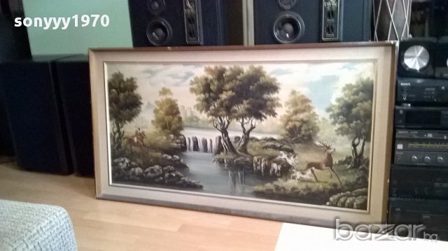 rofel-Огромна картина-платно/масло 137/74см-внос от канарските острови, снимка 7 - Антикварни и старинни предмети - 16061366