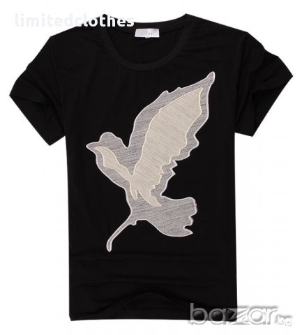 Christian Dior CD Lonely Bird Мъжка Тениска size 46 (S), снимка 2 - Тениски - 8704812