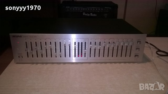 ПОРЪЧАН-rising eq-10 equalizer-made in japan-внос швеицария, снимка 12 - Ресийвъри, усилватели, смесителни пултове - 22189284