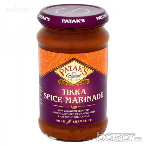 Patak Tikka Spice Marinade / Патак Леко Люта Тика Паста 300г;, снимка 1