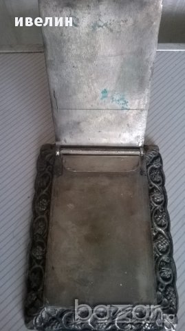 стар посребрен обков за бележник, снимка 3 - Антикварни и старинни предмети - 17927802