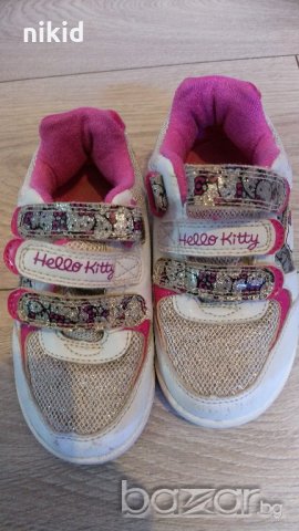 Детски маратонки с брокат  Hello Kitty