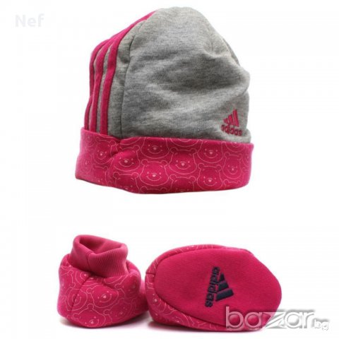  Комплект Адидас/ Adidas Disney Girls Giftset, оригинал , снимка 5 - Шапки, шалове и ръкавици - 16969514