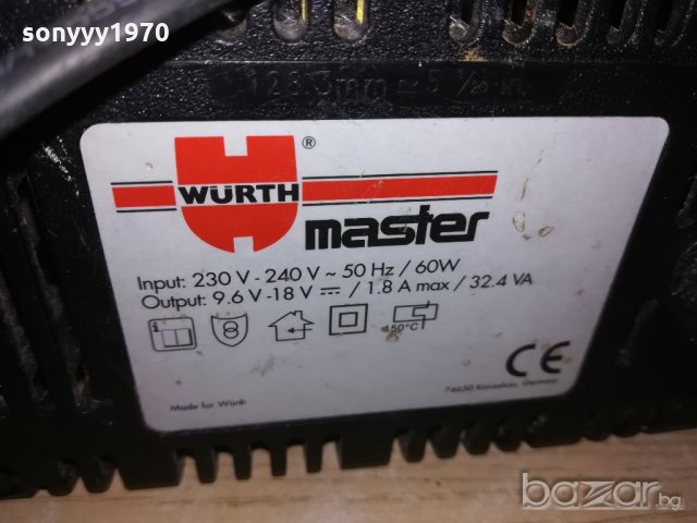 wurth master charger+battery-внос швеицария, снимка 6 - Други инструменти - 20523229