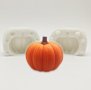 3D тиква Halloween Хелоуин 2 части силиконов молд форма декорация торта фондан шоколад свещ гипс, снимка 1 - Форми - 23011986