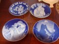  Royal Copenhagen Denmark Blue Mothers Day порцеланови чиний за стена , снимка 2