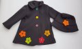 Есенно палто - цвят графит - 80 и 86 см, снимка 1 - Бебешки якета и елеци - 19399714