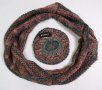 Дамски плетен комплект от шал и шапка марка Bonnet, снимка 4
