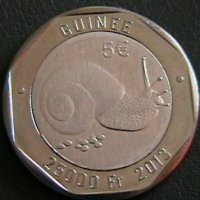 25 000 франка 2013, Гвинея, снимка 2 - Нумизматика и бонистика - 22744647