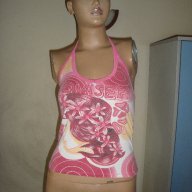 Ефектен розов дамски топ / потник, с гол гръб, дамска блуза / тениска без ръкави,ръкав,дамско бюстие, снимка 1 - Потници - 9015805