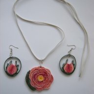 Комплект " Рози", снимка 1 - Колиета, медальони, синджири - 18529665