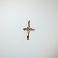 Сребърен кръст с естествен бял топаз, снимка 3 - Колиета, медальони, синджири - 22170638