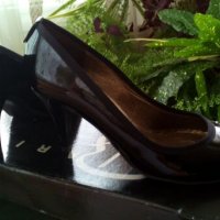 Черни лачени обувки - нови, снимка 7 - Дамски обувки на ток - 19334668