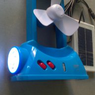 НАМАЛЕНИЕ! Настолна лампа вентилатор със соларен панел, снимка 3 - Настолни лампи - 11844713