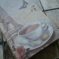 " Кафе в Париж " - ретро тефтер, снимка 2 - Романтични подаръци - 22126961