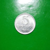 5 центаво Бразилия 1969, снимка 2 - Нумизматика и бонистика - 12264431