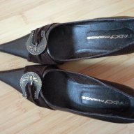 Обувки тъмнокафяви малък размер 35, снимка 3 - Дамски обувки на ток - 12015393