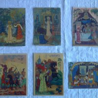 Стари руски картички - 6 бр., снимка 1 - Антикварни и старинни предмети - 22592132