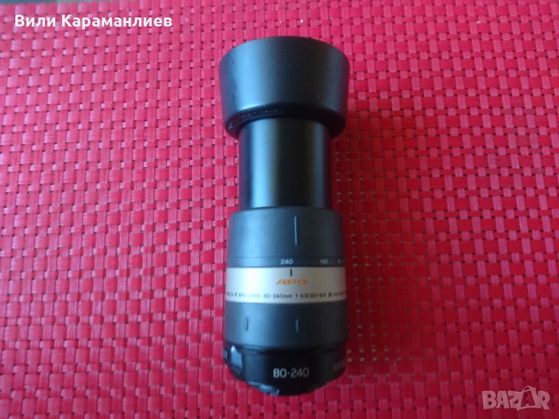 MINOLTA фотообектив 80-240, V байонет захващане, аутофокус, снимка 1