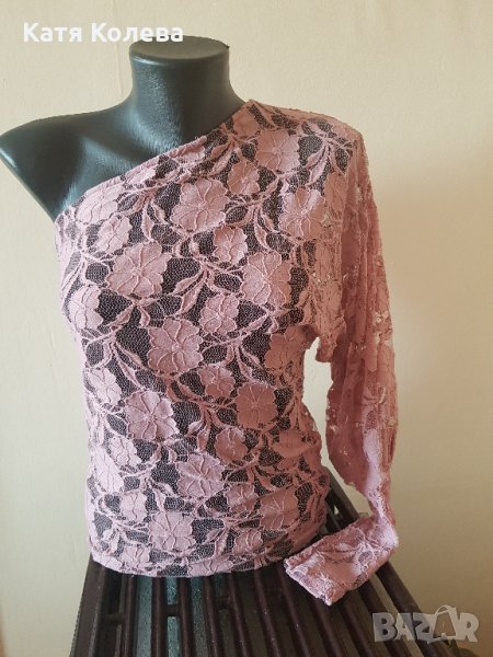 Нова розова блузка на дантела , снимка 1