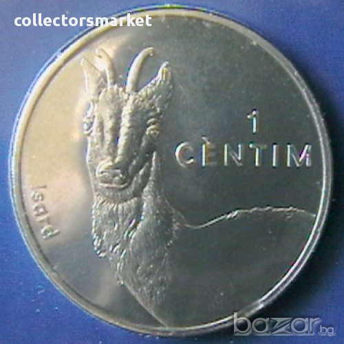 1 сантим 2002, Андора, снимка 1