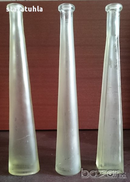 Шишета за декупаж 3 бр. за 9 лв. с дъно елипса, кръг и квадрат, снимка 1