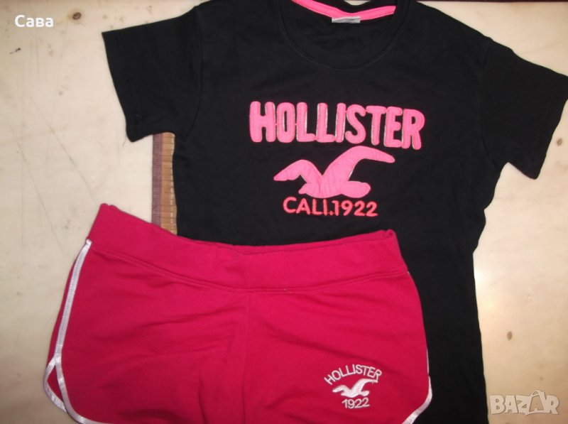 Шорти и тениска HOLLISTER    дамски,М, снимка 1