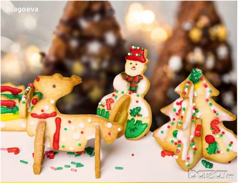 Коледни резци за 3D бисквитки , снимка 1