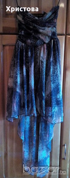 Ефирна рокля с дълга задна част на BERSHKA,S., снимка 1