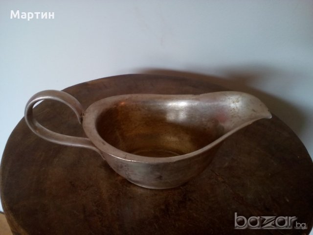 Посребрена масивна стара - Сосиера ( 777894) , снимка 2 - Сервизи - 18294907