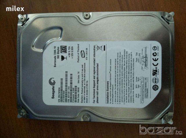 Хард диск Seagate 160GB sata2, снимка 1 - Твърди дискове - 18813302