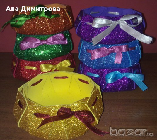 Ръчно изработена кошничка, снимка 5 - Декорация за дома - 11531092