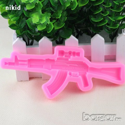 оръжие оптика пушка силиконова форма молд за украса декорация торта фондан шоколад сладки и др