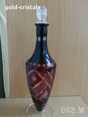 Сервиз кристални чаши цветен кристал , снимка 11 - Антикварни и старинни предмети - 24686579