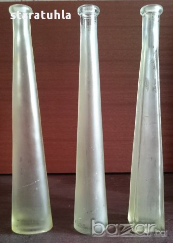 Шишета за декупаж 3 бр. за 9 лв. с дъно елипса, кръг и квадрат