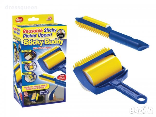 0512 Миеща ролка за обиране на косми Sticky Buddy, снимка 5 - За кучета - 24814640