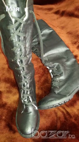 дамски ботуши тип кубинки, снимка 2 - Дамски ботуши - 14937329