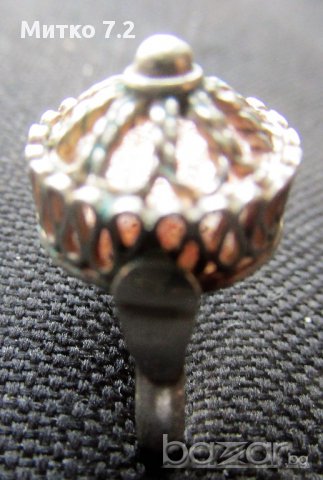Старинен сребърен пръстен  - 2, снимка 8 - Пръстени - 17225565