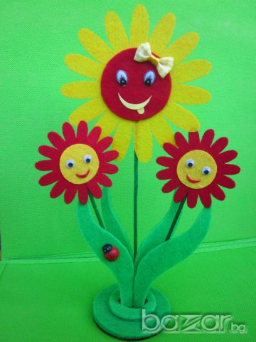 Цветя с поставка от филц, снимка 13 - Други - 7881062
