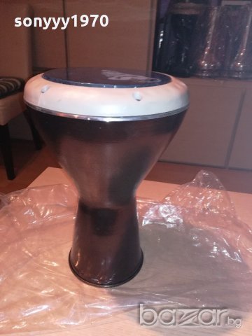 тарамбука в цвят-кафяв металик-40х25см-внос сирия, снимка 3 - Ударни инструменти - 20171524