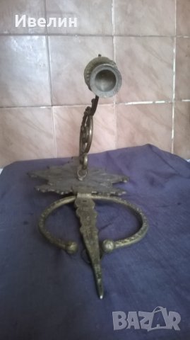 стар свещник за стена, снимка 3 - Антикварни и старинни предмети - 23983779
