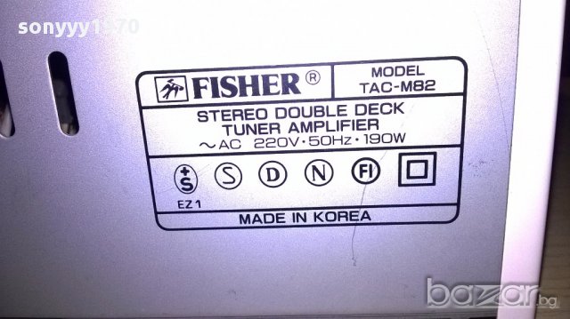 Fisher cd+tuner+deck+phono+ampli-japan-внос швеицария, снимка 14 - Ресийвъри, усилватели, смесителни пултове - 15243066