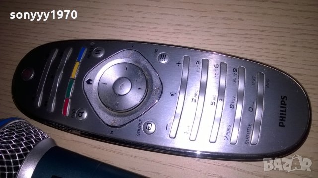 philips metal led tv remote control-внос швеицария, снимка 1 - Дистанционни - 24021281
