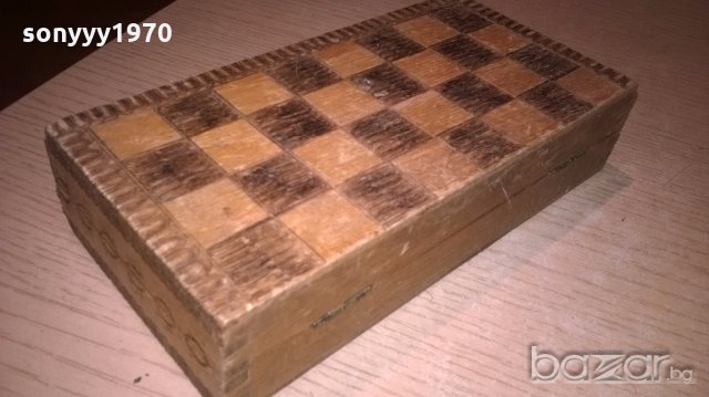 стар шах 17х17см-дървен, снимка 13 - Колекции - 19547537